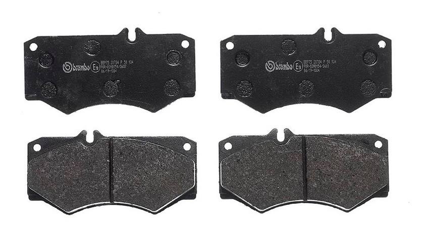 Mercedes Disc Brakes Kit -  Pads Front (Low-Met) 0084206120 - Brembo P50134